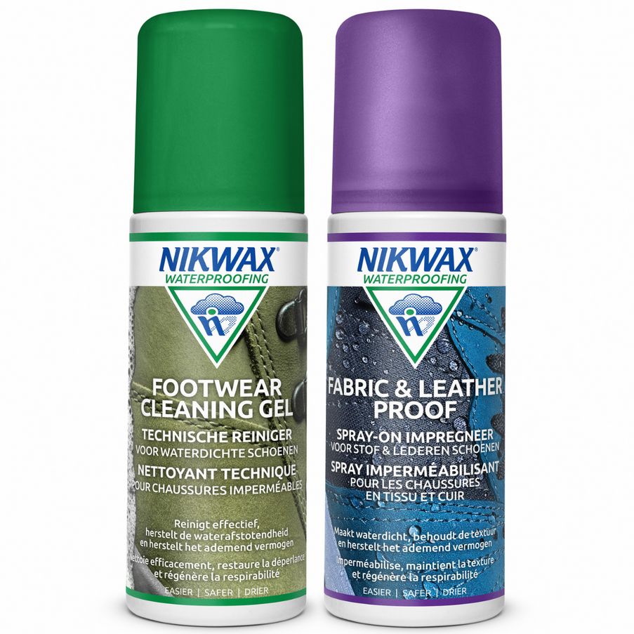 Nikwax Nikwax Twinpack Fabric & Leather/Footwear Cleaning Gel 125 ml