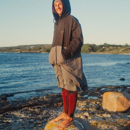 Prolimit Poncho Frontzip Extreme Long Arm Zwart/Grijs