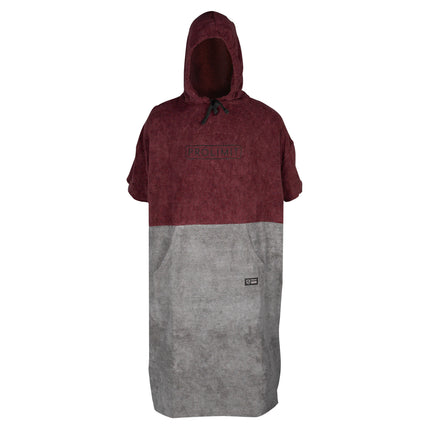 Prolimit Poncho Unisex Burgundy/Grijs