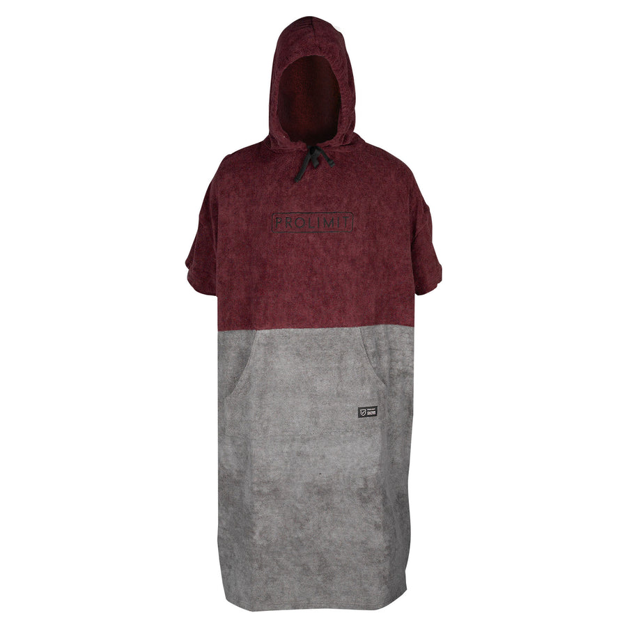 Prolimit Poncho Unisex Burgundy/Grijs
