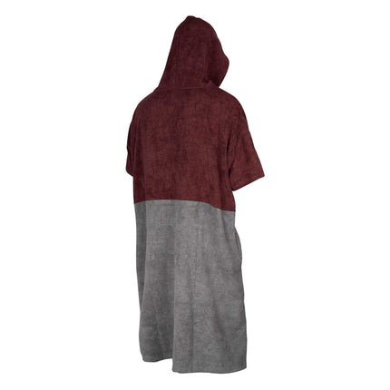Prolimit Poncho Unisex Burgundy/Grijs