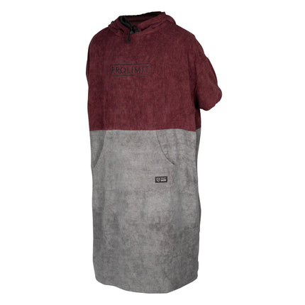 Prolimit Poncho Unisex Burgundy/Grijs