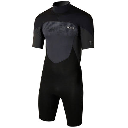 Prolimit Prolimit Shorty Wetsuit Heren Fusion 2/2mm Backzip Zwart