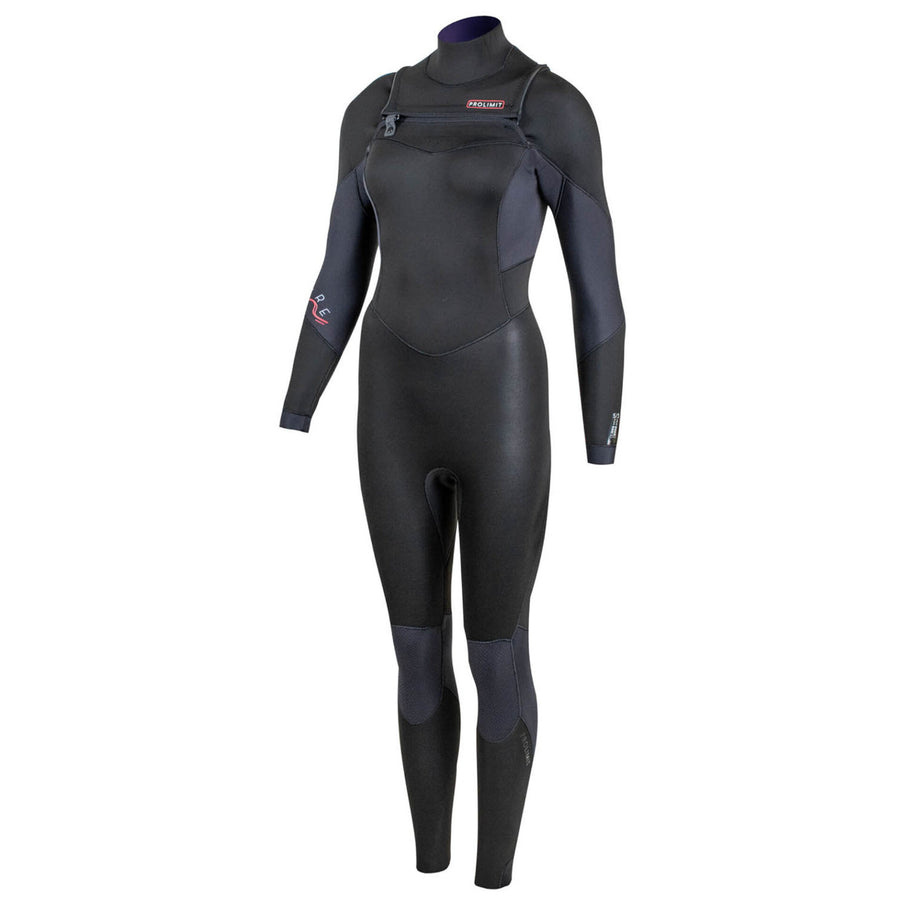 Prolimit Prolimit Wetsuit Dames Fire Freezip 4/3 Zwart