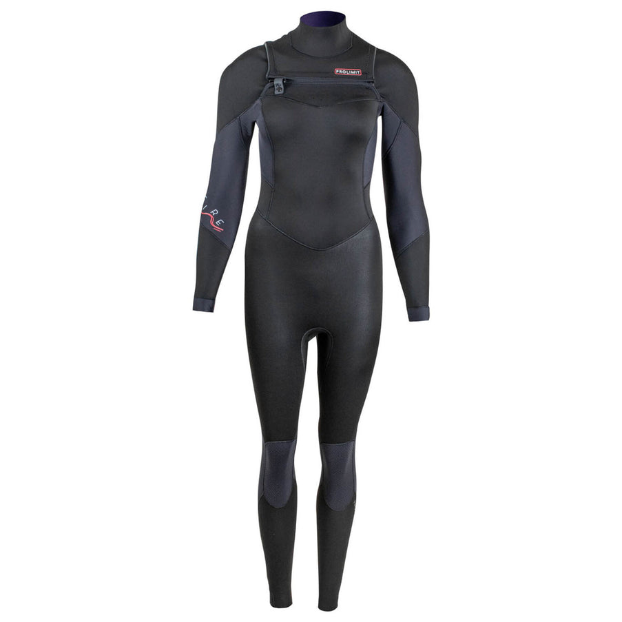 Prolimit Prolimit Wetsuit Dames Fire Freezip 4/3 Zwart
