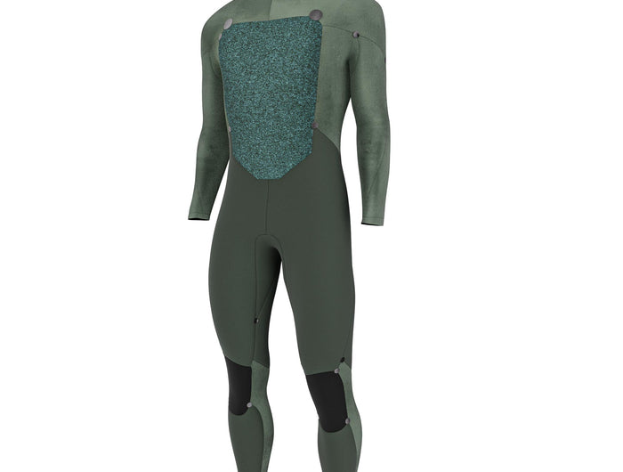 Prolimit Prolimit Wetsuit Heren Ace Steamer Freezip 3/2MM Zwart/Blauw/Grijs