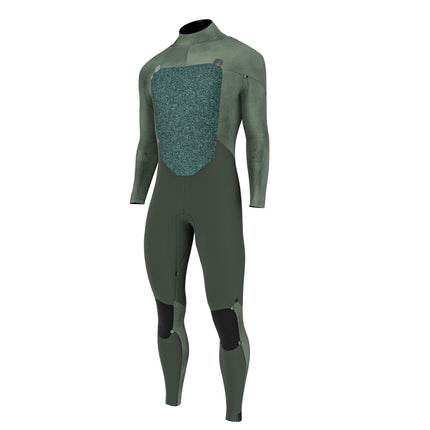 Prolimit Prolimit Wetsuit Heren ACE Steamer Freezip 4/3MM Zwart/Blauw/Grijs