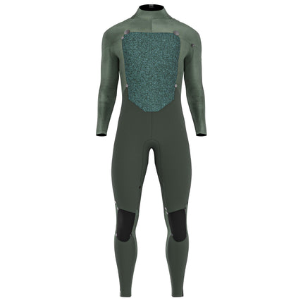 Prolimit Prolimit Wetsuit Heren ACE Steamer Freezip 4/3MM Zwart/Blauw/Grijs
