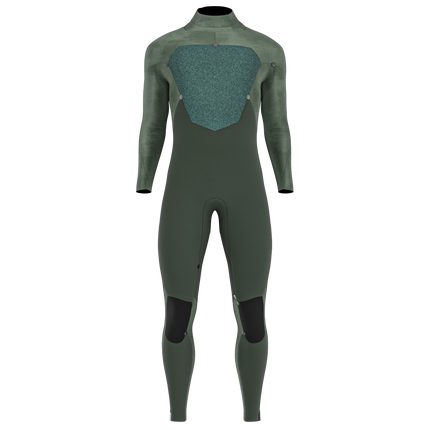 Prolimit Prolimit Wetsuit Heren Fusion Steamer Freezip 5/4MM Blauw/Grijs