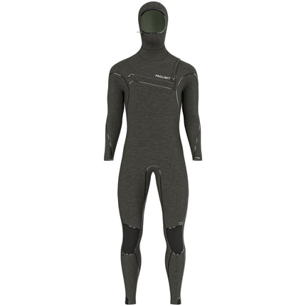 Prolimit Prolimit Wetsuit Heren Mercury Steamer Free-X Hooded 6/4MM Zwart