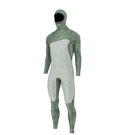 Prolimit Prolimit Wetsuit Heren Mercury Steamer Free-X Hooded 6/4MM Zwart