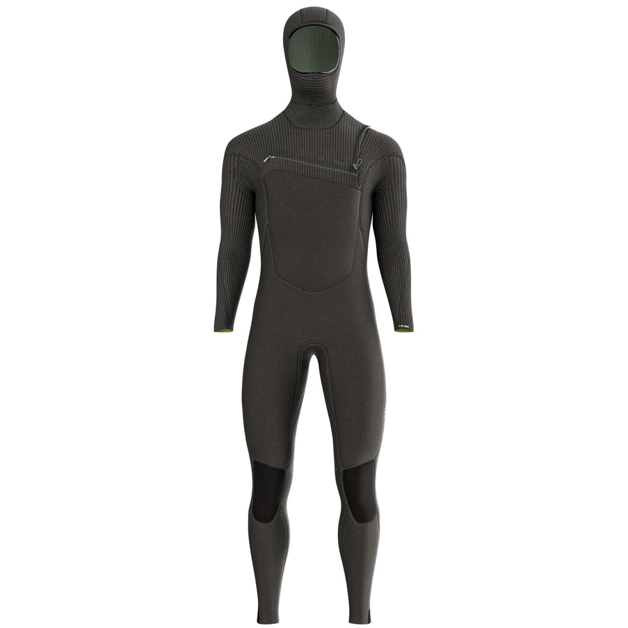 Prolimit Prolimit Wetsuit Heren Predator Steamer Free-X 4/3MM Hooded Zwart