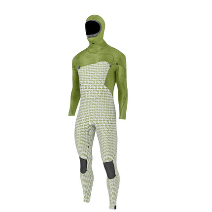 Prolimit Prolimit Wetsuit Heren Predator Steamer Free-X 6/4MM Hooded Zwart