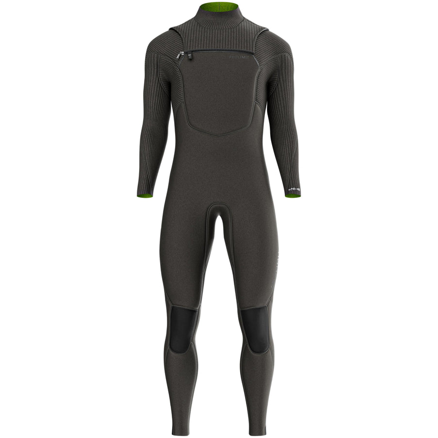 Prolimit Prolimit Wetsuit Heren Predator Steamer Freezip 4/3MM Zwart