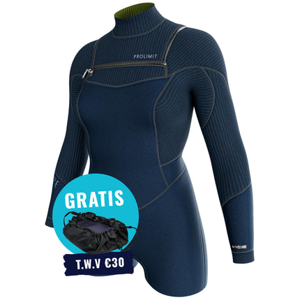 prolimit-shorty-dames-flare-sunset-freezip-3-2mm-blauw