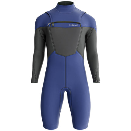 Prolimit Shorty Heren Fusion Sunset Freezip 2/2MM Blauw/Grijs