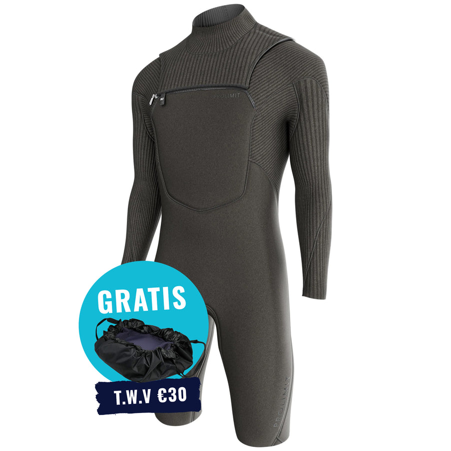 Prolimit Shorty Heren Predator Sunset Freezip 3/2MM Zwart