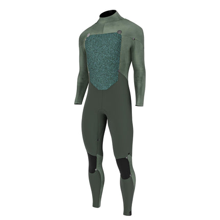 Prolimit Wetsuit Heren ACE Steamer Freezip 5/4MM Zwart/Blauw/Grijs
