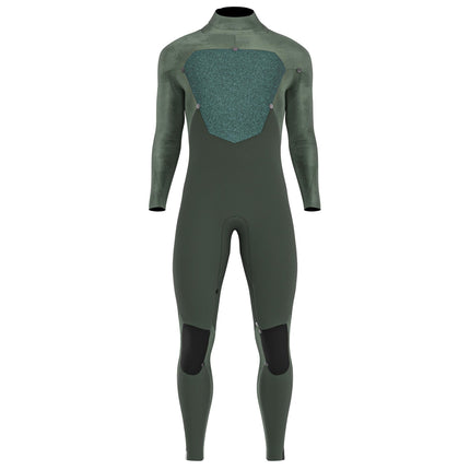 Prolimit Wetsuit Heren Fusion Steamer V-Zip 5/4MM Blauw/Grijs