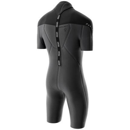 Prolimit Shorty Heren Steamer V-Zip 2/2MM Zwart