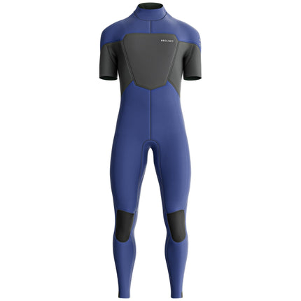Prolimit Wetsuit Heren Fusion Steamer SA V-Zip 3/2MM Blauw/Grijs