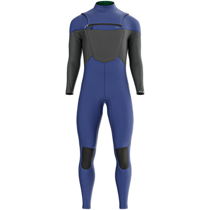 Prolimit Wetsuit Heren Fusion Steamer Freezip 5/4MM Blauw/Grijs