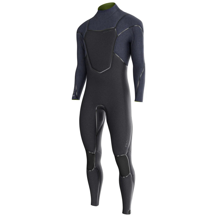 Prolimit Wetsuit Heren Predator Steamer V-Zip 6/4MM Zwart