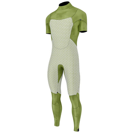 Prolimit Wetsuit Heren Predator Steamer Korte Mouw Freezip 4/3MM Zwart
