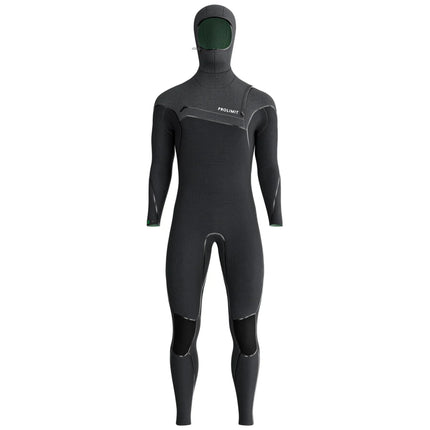 Prolimit Wetsuit Heren Mercury Steamer Free-X 6/4MM Hooded Zwart