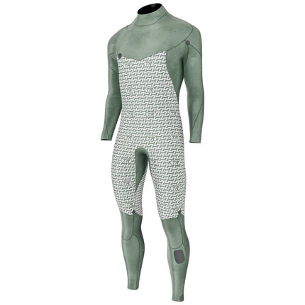 Prolimit Wetsuit Heren Vapor Steamer C-Zip 5/4MM Zwart/Blauw