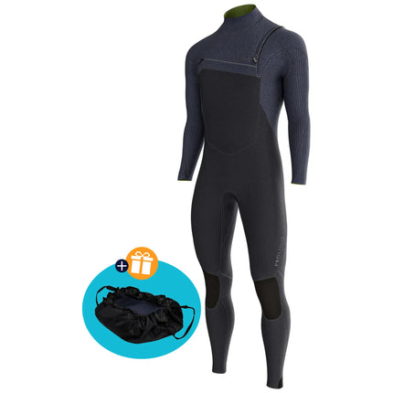 Prolimit Wetsuit Heren Predator Steamer Free-X 5/4MM Zwart