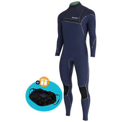 Prolimit Wetsuit Heren Mercury Steamer Free-X 4/3MM Donkerblauw