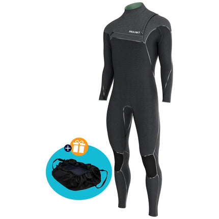 Prolimit Wetsuit Heren Mercury Steamer Free-X 4/3MM Zwart
