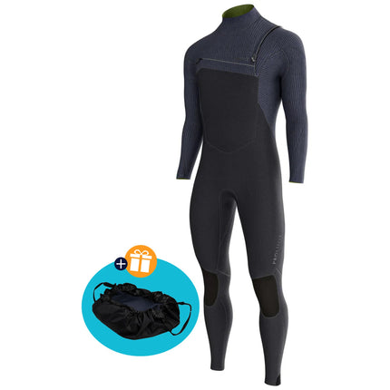 Prolimit Wetsuit Heren Predator Steamer Free-X 4/3MM Zwart