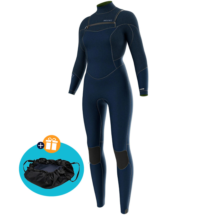 prolimit-wetsuit-dames-flare-steamer-5-4mm-freezip-blauw