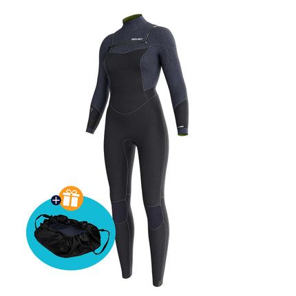 prolimit-wetsuit-dames-flare-steamer-freezip-3-2mm-zwart