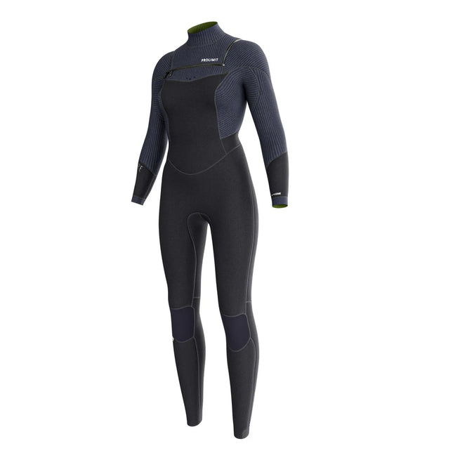 Prolimit Wetsuit Dames Flare Steamer Freezip 4/3MM Zwart
