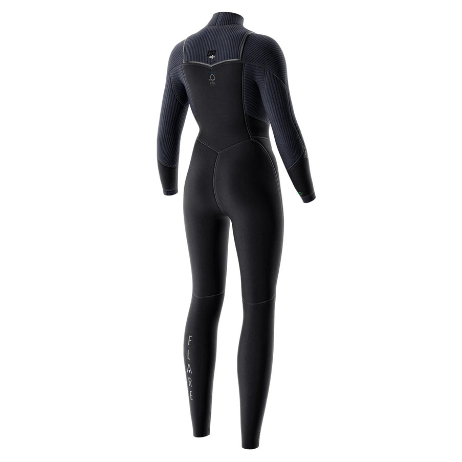 Prolimit Wetsuit Dames Flare Steamer Freezip 5/4MM Zwart