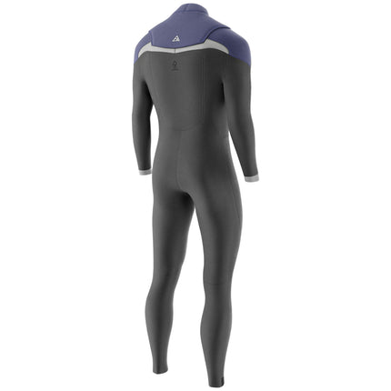 Prolimit Wetsuit Heren ACE Steamer Freezip 4/3MM Zwart/Burgundy/Grijs