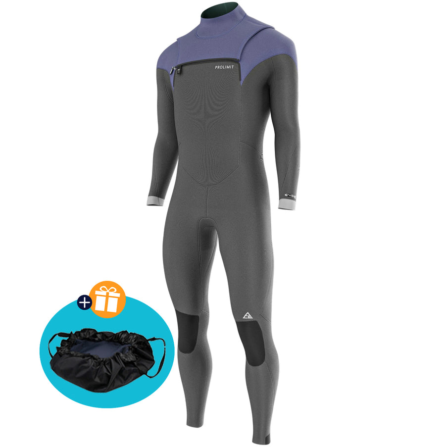 prolimit-wetsuit-heren-ace-steamer-freezip-5-4-mm-zwart