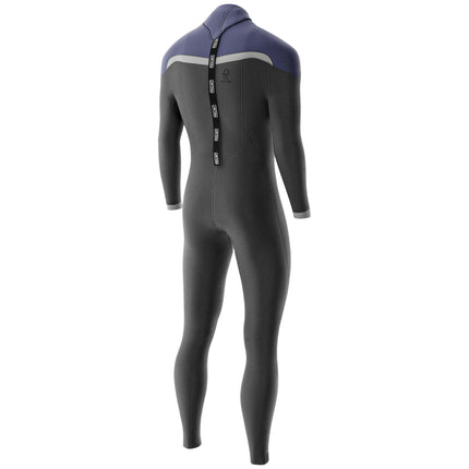 Prolimit Wetsuit Heren ACE Steamer V-Zip 3/2MM Zwart/Blauw