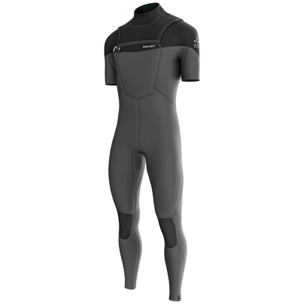 Prolimit Wetsuit Men's Fusion Steamer Short Sleeves Freezip 3/2MM Black