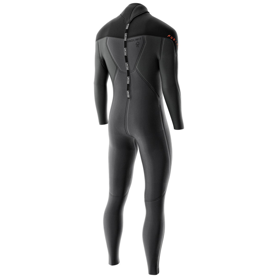 Prolimit Wetsuit Heren Fusion Steamer V-Zip 5/4MM Zwart