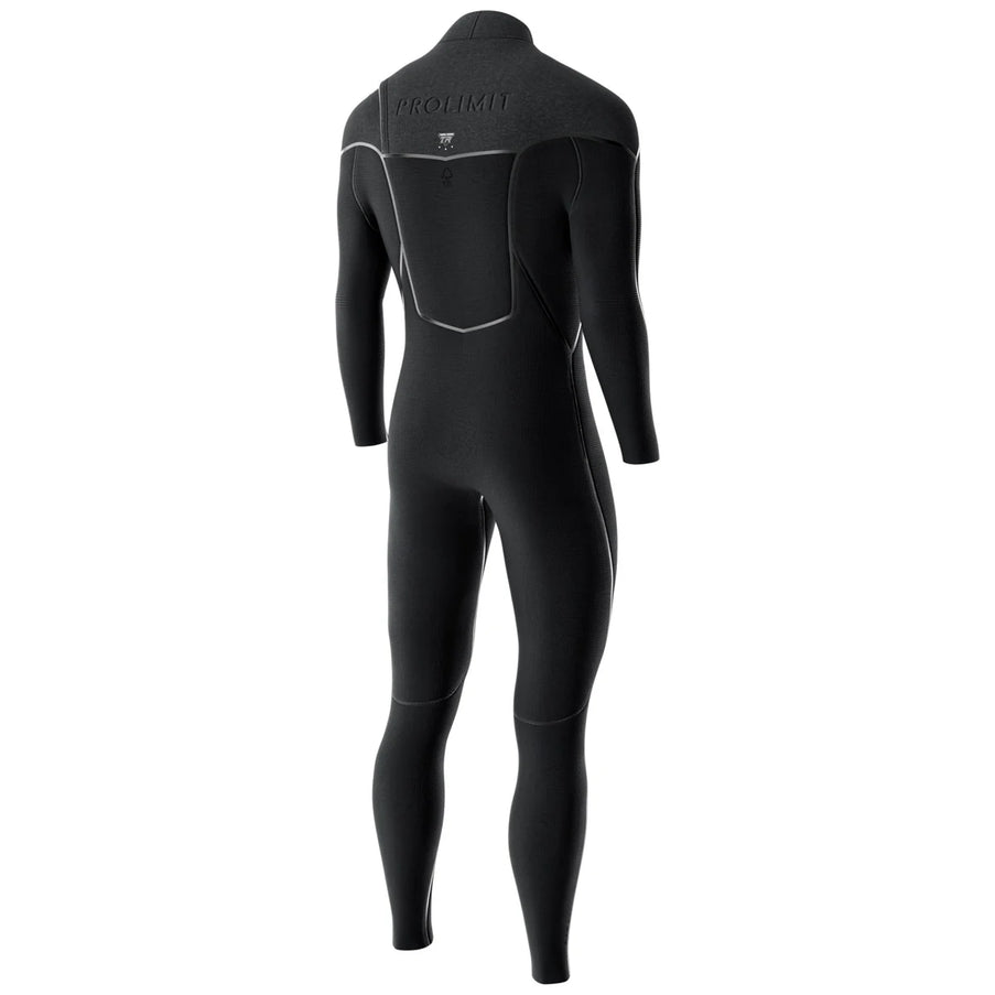 Prolimit Wetsuit Heren Mercury Steamer Free-X 6/4MM Zwart