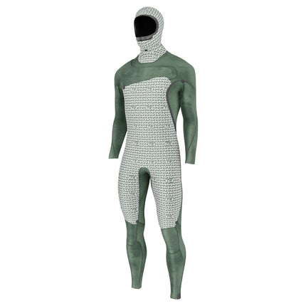 Prolimit Wetsuit Heren Mercury Steamer Free-X 6/4MM Hooded Zwart
