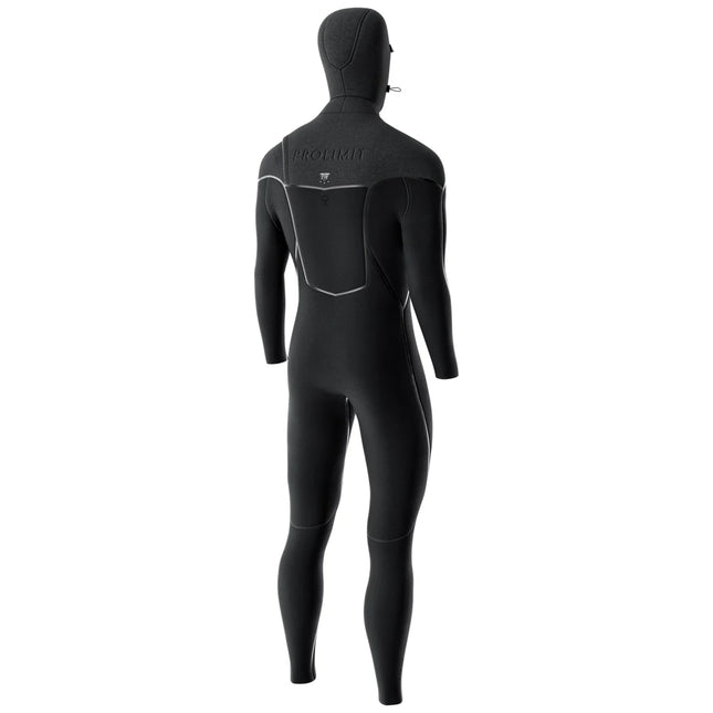 Prolimit Wetsuit Heren Mercury Steamer Free-X 6/4MM Hooded Zwart