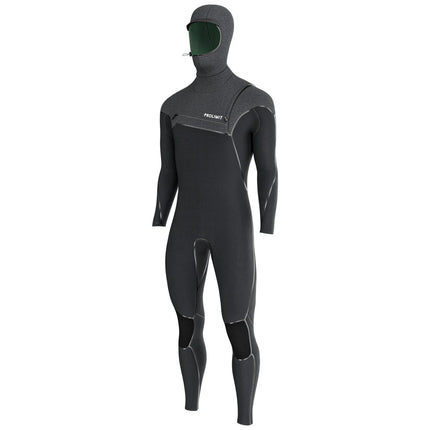 Prolimit Wetsuit Men's Mercury Steamer Free-X 6/4MM Hooded Black