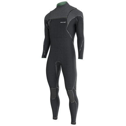 Prolimit Wetsuit Heren Mercury Steamer Freezip 4/3MM Zwart