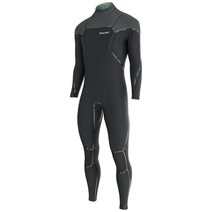 Prolimit Wetsuit Men's Mercury Steamer V-Zip 6/4MM Black