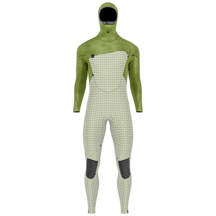 Prolimit Wetsuit Men's Predator Steamer Free-X 6/4MM Hooded Black